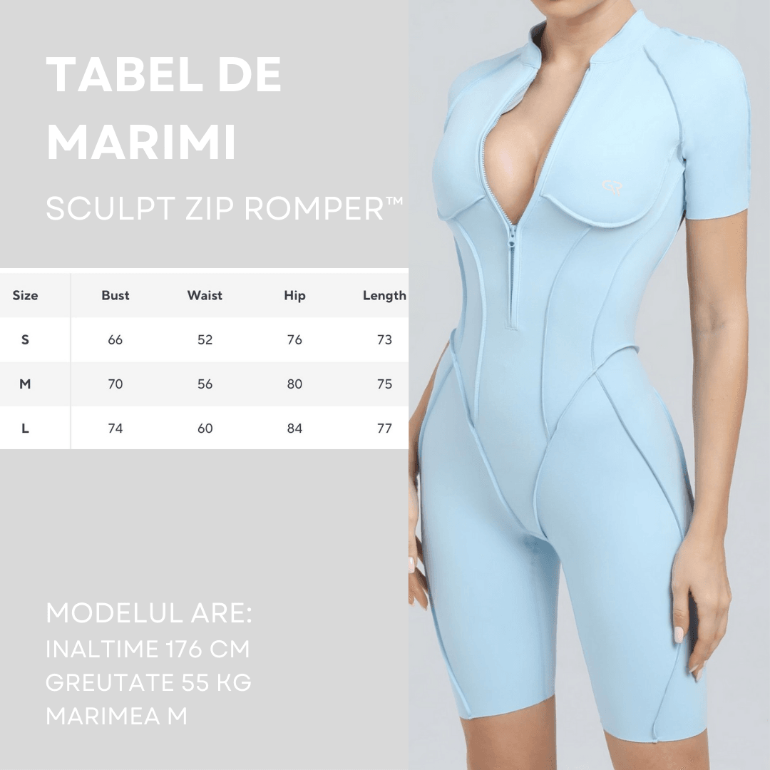Sculpt Zip Romper™ - GymRevoolt