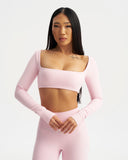 Top SwiftFlex™ cu Decolteu Pătrat